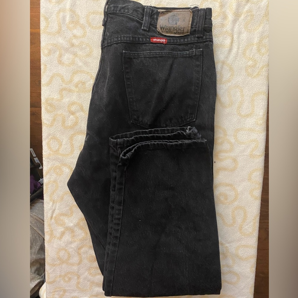 Black Wrangler jeans